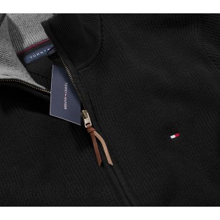 TOMMY HILFIGER SWETER MESKI NA ZAMEK_FULL ZIP CZARNY